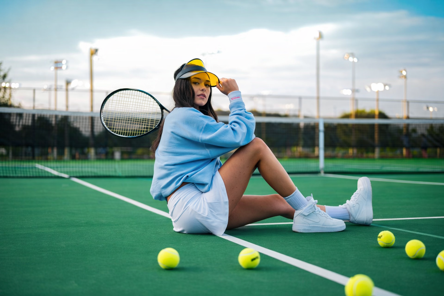 Tennis courts and equipment